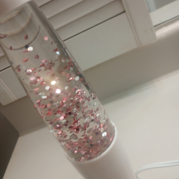 Pink Glitter Rocket Lava Lamp - Picture 3 of 7